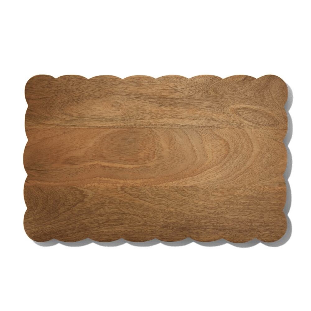 MELA ARTISANS Scalloped Edge Mango Wood Board